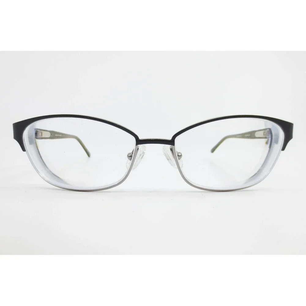 Karen Kane Petites Moonflower Eyeglasses Black Olive Green Cat Eye 49-15-135
